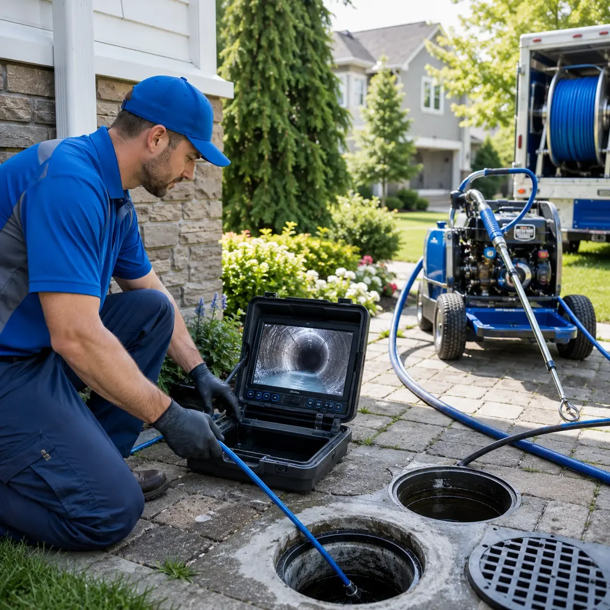 Outdoor drain cleaning professionals serving Bangor, ME
