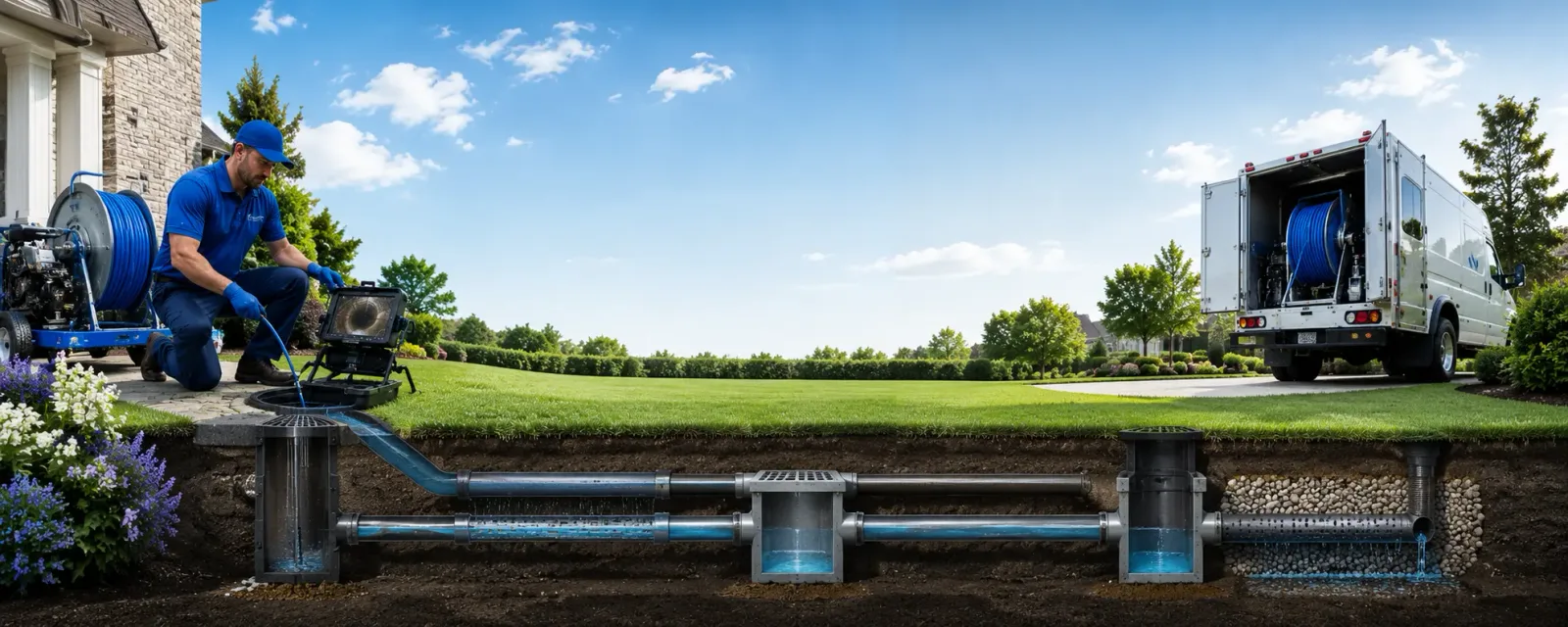Outdoor drain cleaning information for Bangor, ME